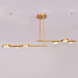Pendant Lamps Nordic LED Lights Simple Living Room Bedroom Gold/Black Lighting Light Fixtures LOFT Lamp Kitchen Hanging