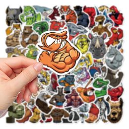 60PCS Graffiti Cartoon Animals Stickers For Car Laptop Ipad Bicycle Motorcycle Helmet PS4 Phone Kids Toys DIY Decals Pvc Water Bottle Suitcase Decor