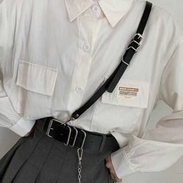 New Spring Summer Pu Leather Belt Brief Irregular Personality Girdle Women Fashion All-match Gothic Strap