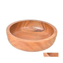 Bowls Cereal Bowl Wooden Salad Fruit Decoration Restaurant Household Kitchen Tea House Coffee Shop Drop Delivery Home Garden Dining Dhdir