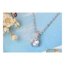 Pendant Necklaces Pendants Women Gold Necklace Chain Turtle Rhinestone Hip Hop Diamond Chains Drop Delivery Jewelry Dhs5O