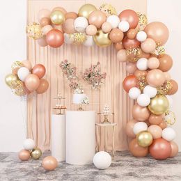 Party Decoration 129 Pcs Blush Balloons Garland Arch Kit For Wedding Birthday Baby Shower Graduation Bachelorette Parties Decorations