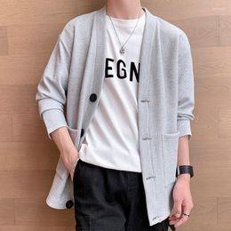 Men's Sweaters Sweater Coat Men Fashion Clothing Cardigan Spring And Autumn Lightweight Korean Streetwear Clothes MenMen's Jemi22