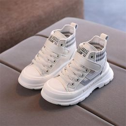 Sneakers Children Ankle Boots Fashion Kids Casual White Girls Boys Short Boot 230202