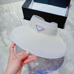 Mens Caps Designer Straw Hat Womens Bucket Hats Sun Visor Caps For Women Fashion Hats Summer Beach Adjustable Men Luxury P Cap Hat 2302024QS