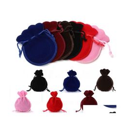 Jewellery Pouches Bags Gourd Veet Bag Women Earrings Ring Gift Packing Solid Colour Originality 7X9Cm 0 36Gw Q2 Drop Delivery Packagin Dhlbf