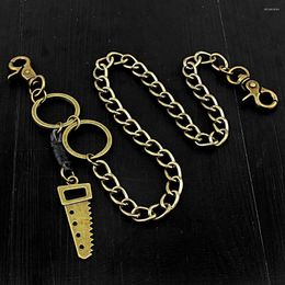 Keychains Men Trousers Pants Bronze Metal KeyChain Wallet Biker Punk Jean Chain LD002