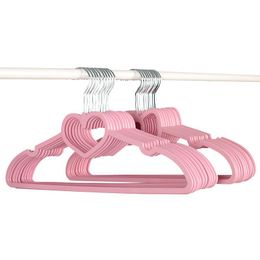 Hangers Clothes Hanger Durable ABS Heart Pattern Coat For Adult Children Clothing Hanging Seamless Drying Rack & Racks