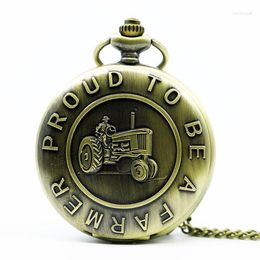 Pocket Watches Top Brand Bronze Car Pattern Design Quartz Watch With Key Chain Unisex Clock Gifts For Men Women TD2039