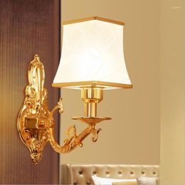 Wall Lamps European Lamp E27 Bedside Modern LED Sconce Bracket Lights For Bedroom Living Room