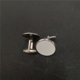 sublimation blank stainless steel cuff links heat tranfer printing Personalised blank consumables wholesales