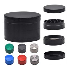 Smoking Pipes New type pin cigarette grinder, 63mm diameter zinc alloy 4-layer cigarette crusher