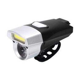 Lights 350 Lumen LED 3 Modes Mount Flashlight for Bicycle USB Cycling Headlignt Waterproof Night Light Front MTB Bike Lamp parts 0202