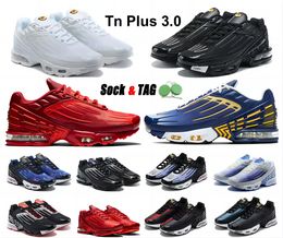 2023 tn plus 3 mens running shoes chaussures trainers OG classic triple white black crater laser ghost Green aqua obsidian oreo womens Breathable outdoor sneakers