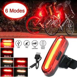 s Taillight Waterproof Riding Rear Led Usb Chargeable Mountain Bike Cycling Tail-lamp Bicycle Light Lamp 0202