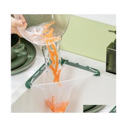 Other Kitchen Tools Triangar Sink Strainer Drain Vegetable Fruit Drainer Basket Suction Cup Rack For Kitchens Storage Philtre Shelf D Dhonf