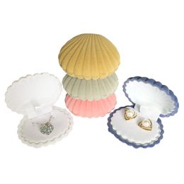 Creative Shell Jewellery Box Earrings Pendant Necklace Storage Boxes Jewellery Stand 65x55x30MM