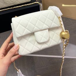 Shoulder Bags quality High Luxurys Designers Handbags Fashion women crossbody Handbag classic Fang Pangzi golden ball chain bag Clutch Totes ladies Purses Wallet