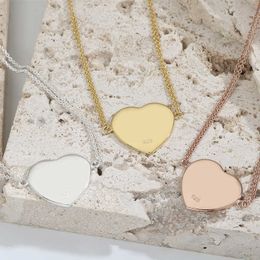 Anhänger Halsketten Herzform Halsketten für Frauen Doppelkette Design S925 Sterling Silber hochwertiger Halskette Mode Schmuck G230202