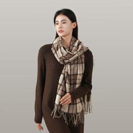 Scarves Colour Cheque Winter Women's Scarf Fashion Warm Shawl Cashmere Feel Autumn Wrap Gift