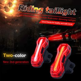 Lights 120 Lumens Durable Taillight Skillful Manufacture Mountain Bicycle Rear Lighting USB Rechargeable Night Cycling Bike Lamp 0202