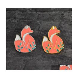 Pins Brooches Cute Desgin Alloy Enamel Oil Drop Animal Pins For Unisex Children Collar Backpack Badge Fashion Ornaments Accessories Dhhzo