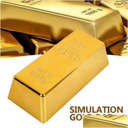 Other Festive Party Supplies Fake Gold Bar Golden Creative Blion Door Stop Paperweigh Simation Table Decor Deluxe Gate Stopper Pro Dht6F