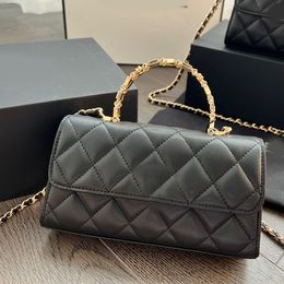 Luxurys Designers Shoulder Bags quality High C Handbags Fashion women crossbody Handbag classic Metal handle chain bag Clutch Totes ladies Purses Wallet with logo