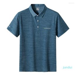 Men's Polos 7XL 6XL 8XL Summer Quick Dry Polo Shirt Men Short Sleeve Mens Casual Homme