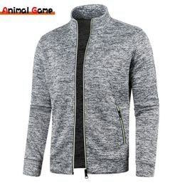 Men's Hoodies Sweatshirts No Sweatshirt Zipper Stand Collar Pullover Men Man Sweater Clothing 4XL 230202