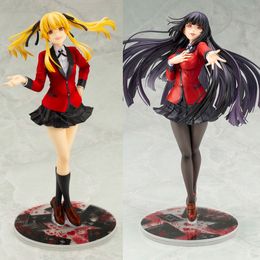 Action Toy Figures 22cm Kakegurui Anime Jabami Yumeko Uniform Ver. Mary Saotome Figurine Collection Model Doll Toys 230202