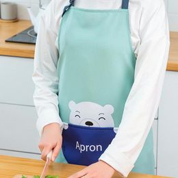 Aprons Chef Apron Cartoon Heart Printed Kitchen Sleeveless High Quality Dirt Resistant Male Women Cooking Accessories