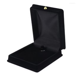 Jewellery Pouches 1Pc Handy Velvet Necklace Gift Display Box Ring Bracelet Storage Case Black