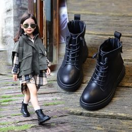 Sneakers Winter Children Casual Boots Autumn Modern Boys Shoes Fashion Leather Soft PU NonSlip Girls Booties 2637 Flat Snow 230202