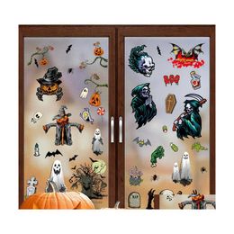 Window Stickers Halloween Crossborder Holiday Decoration Electrostaticstickers Drop Delivery Home Garden Decor Decorative Dhe4G