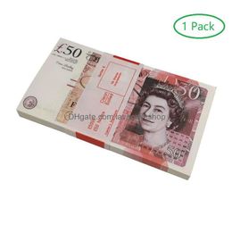 Other Festive Party Supplies Prop Money Copy Banknote 10 Dollars Toy Currency Fake Children Gift 50 Dollar Ticket Faux Billet Drop Dh294KPED