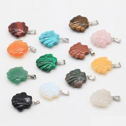 Pendant Necklaces 5Pcs Mixed Colours Shape Stone Love Wish Shell Cylinder Arc Style Gemstone Pendants For Women Jewellery Gifts Drop Del Dhzzt