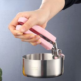 Cooking Utensils Stainless Steel AntiScald Plate Bowl Dish Pot Clamp Holder Clip Handle Suction Cup Home Kitchen Accessorie1 230201
