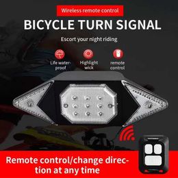 Lights Backlights USB Rechargeable Bicycle Turn Signal Light Bike Rear LED Warning Taillight Lamp Cycling Riding Equipment 0202