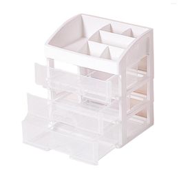 Storage Boxes Cosmetic Three-Layer Drawer Four-Layer Orderly Multi-Function Space Saving Pull-Out Design For Bathroom Dresser Bedroom