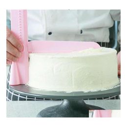 Other Kitchen Dining Bar Baking Cake Surface Treatment Tool Height Adjustable Straightening Hine Butter Smoothing Scraper Drop De Dhzie