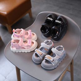 Baby Plaid Kids Breathable Cloth Upper Toddlers Checkerboard Shoes Boys Girls Mesh Cool Sports Sandals F04262 0202