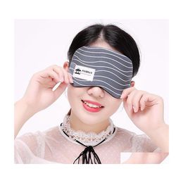 Other Home Textile Creative Cotton Linen Shading Reduce Pressure Slee Eye Mask With Ice Pack Soft Breathable Men Women Sleep Protect Dh15U