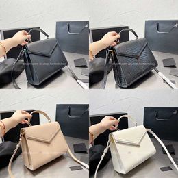 Y-shaped Cassandra bag genuine leather Square Flap Handbag Clutch Envelope Satchel shoulder bags women Luxury cross body Fashion Designer tote Luxury