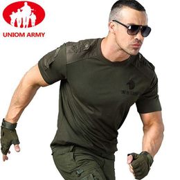 Men's T-Shirts Army T Shirt Military Tshirt Style Tactical T-shirt Urban Men's Green for Men Cargo Uniform Short Sleeved Male Tee TShirt Black G230202