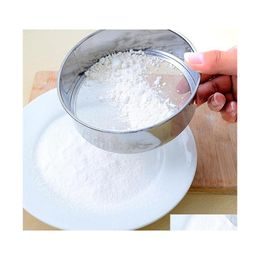 Baking Pastry Tools 15Cm Stainless Steel Mesh Flour Sifting Sifter Sieve Strainer Tool Drop Delivery Home Garden Kitchen Dining Ba Dhuta