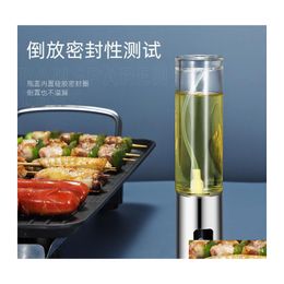 Other Kitchen Storage Organization Stainless Steel Olive Oil Sprayer Bottle Pump Pot Leakproof Grill Bbq Cookware Tools Press Spra Dhkqy