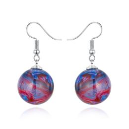 Dangle Chandelier Colorf Ball Dangles Earring Universe Planets Creative Jewellery Gift Resin Drop Earrings Delivery Ottp5