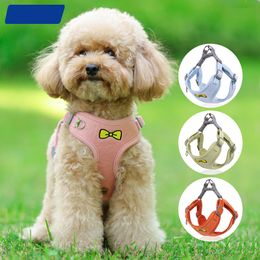 Spring Summer New Dog Leashes 4 Colours Dogs Undershirt Leash Breathable Fashion Pet Chest Strap Outdoor Pets Supplies