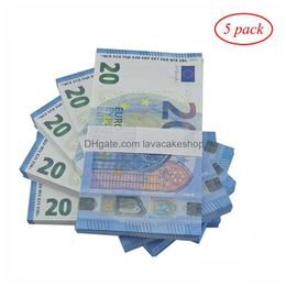 Other Festive Party Supplies Wholesales Prop Money Copy 10 20 50 100 200 500 Fake Notes Faux Billet Euro Play Collection Gifts 100 DhzevT18O